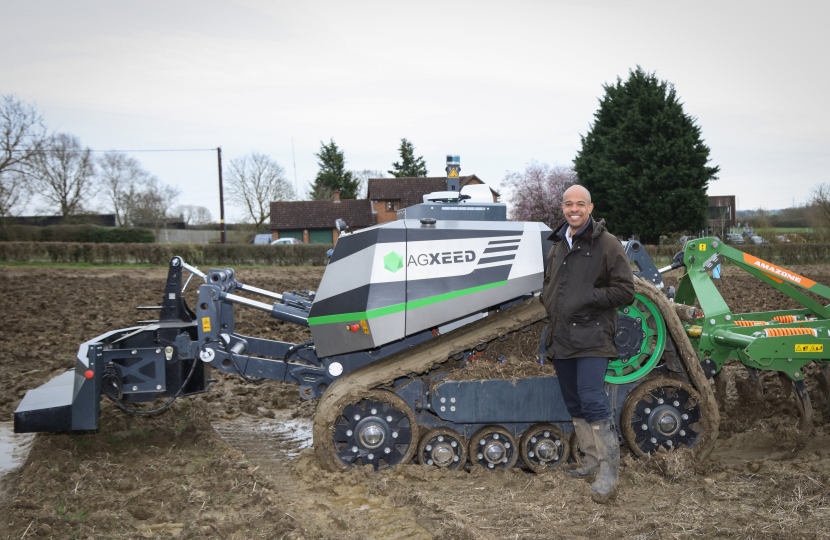 Visiting Vantage ASC's robot tractor